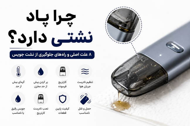 چرا پاد نشتی دارد؟ علتهای رایج و روش جلوگیری از نشت جویس