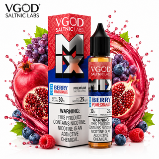 سالت ویگاد میکس توت انار یخ VGOD Mix Iced Berry Pomegranate SaltNic E-Liquid 30ml