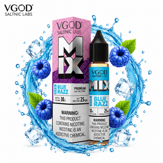 سالت ویگاد میکس بلوبری و تمشک آبی یخ VGOD Mix Iced Blue Razz SaltNic E-Liquid 30ml