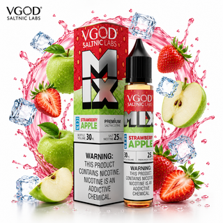 سالت ویگاد میکس توت فرنگی سیب یخ VGOD Mix Iced Strawberry Apple SaltNic E-Liquid 30ml