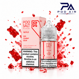 سالت Pod Salt Nexus Red Gummy Bear 30ml با طعم پاستیل خرسی قرمز