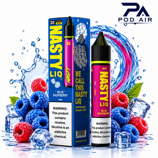خرید سالت نستی لیک بلو رزبریNasty Liq Blue Raspberry مناسب دستگاه پاد