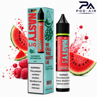 سالت نستی تمشک هندوانه | Nasty Liq Raspberry Watermelon Nic Salt 30ml