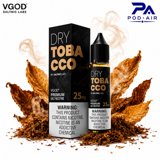 سالت ویگاد درای توباکو | VGOD SaltNic Labs Dry Tobacco Nic Salt 25mg بطری و جعبه اصلی