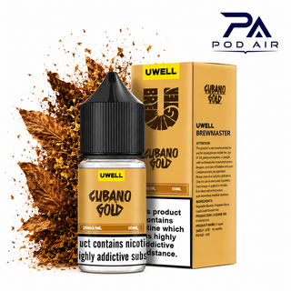 سالت کوبانو گلد تنباکو اورجینال کمپانی یوول | Uwell Salt Cubano Gold 30ml