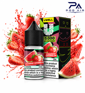 سالت توت فرنگی هندوانه کمپانی یوول | Uwell Salt Strawberry Watermelon 30ml