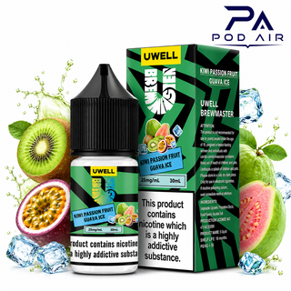 سالت کیوی پشن فروت گواوا یخ کمپانی یوول | Uwell Salt Kiwi Passion Fruit Guava Ice 30ml