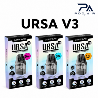 کارتریج لاست ویپ V3 تاپ فیل ورژن جدید LOST VAPE URSA CARTRIDGE V3 TOP FILL اورجینال مناسب دستگاههای URSA