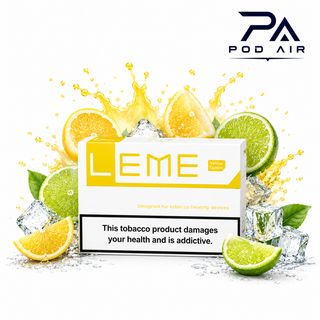 خرید فیلتر سیگار آیکاس لمه LEME Yellow Option مناسب IQOS با عطر مرکباتی، طعم لیمو و کیفیت بالا