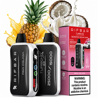پاد یکبار مصرف ریفبار توربو ایکس 25000 پاف طعم آناناس نارگیل Piña Colada