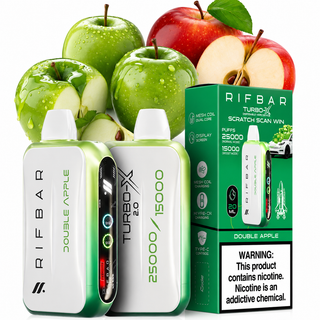 پاد یکبار مصرف ریفبار توربو ایکس 25000 پاف طعم دو سیب Double Apple